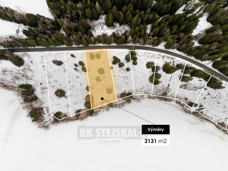 Stavební pozemek Frýdava, Lipno – 3 131 m²