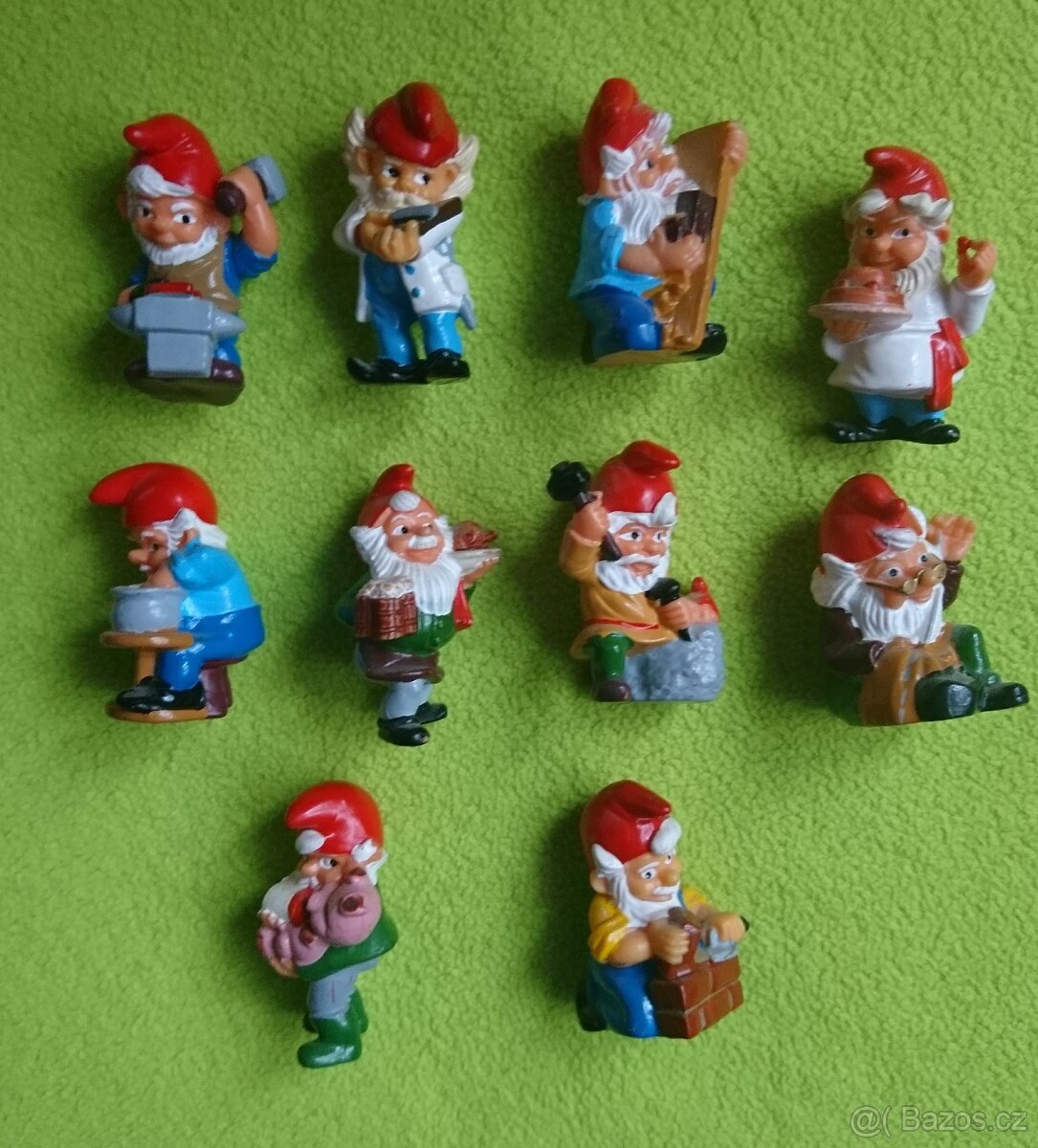 Kinder figurky -sada Trpaslíci řemesla vč. ševce a kameníka