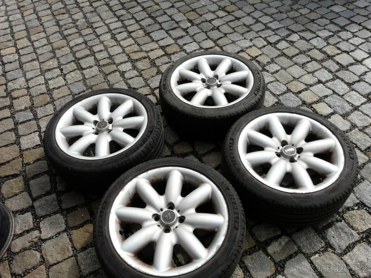 ALU KOLA + LETNÍ PNEU 205/45R17 MINI 16" COOPER