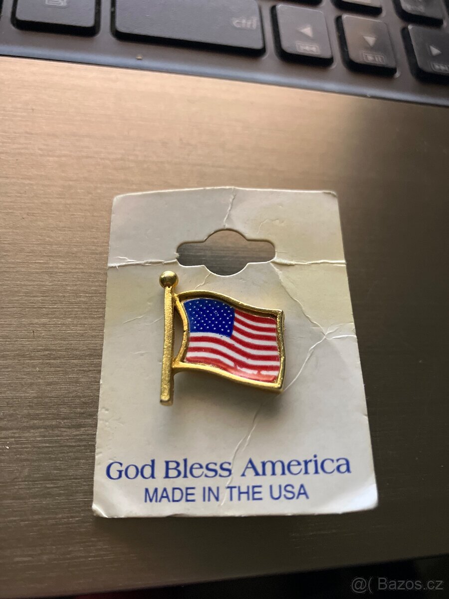 Klopní odznak ( VLAJKA USA)