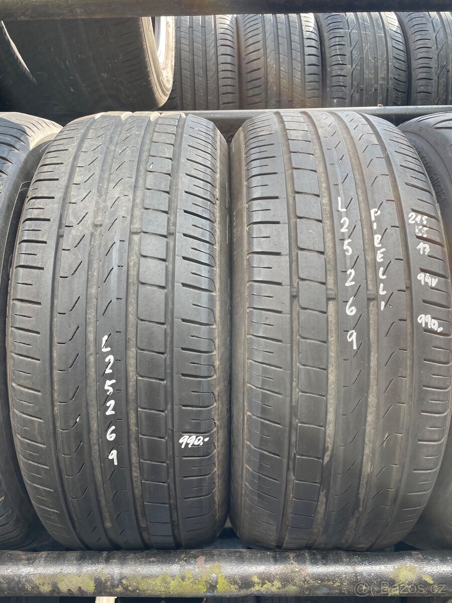 2ks Letní pneu Pirelli 215/55 R17