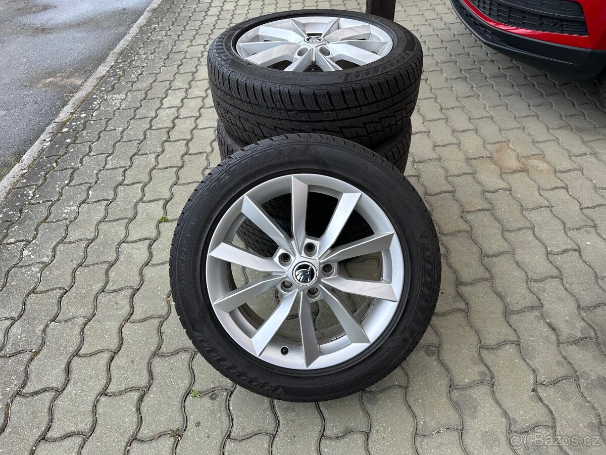 Sada alu kol 5x112 r17 Škoda SCUDO 225/50 R17 ET45