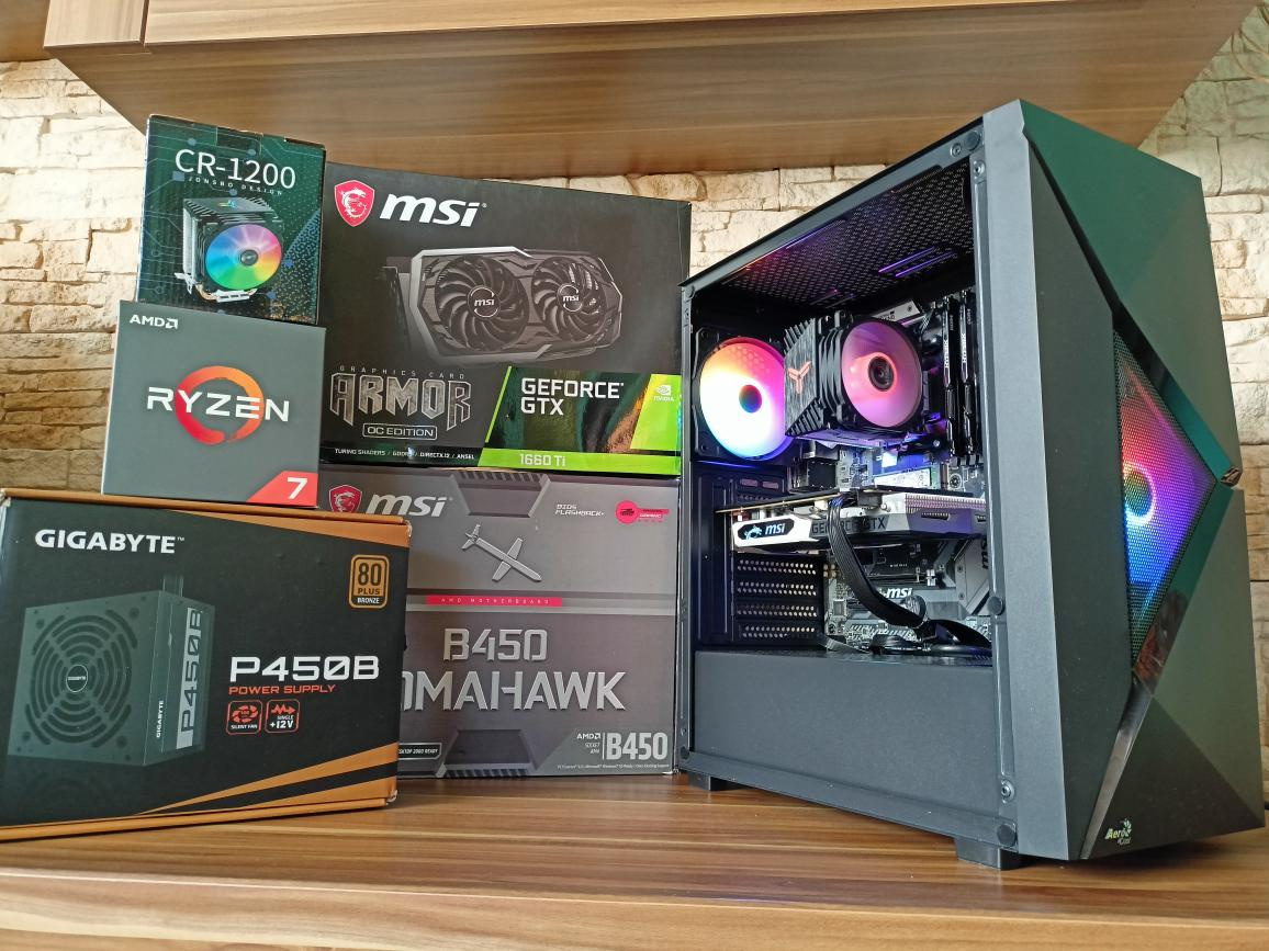 🚀 HERNÍ PC RYZEN 7 2700X, 16GB RAM, GTX 1660 Ti, SSD 🚀