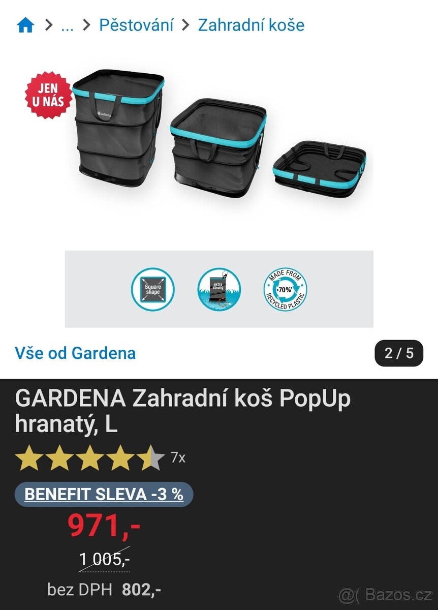 GARDENA skládací zahradní koš