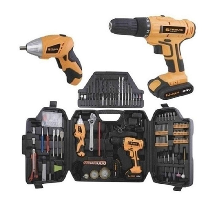 Sada nářadí AKU vrtačka + šroubovák + příslušenství