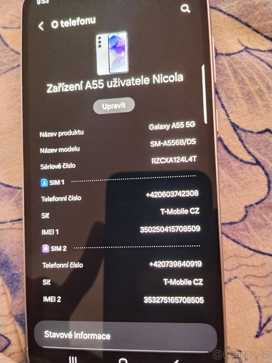 Prodavam Samsung Galaxy a55 5g pěkný stavu