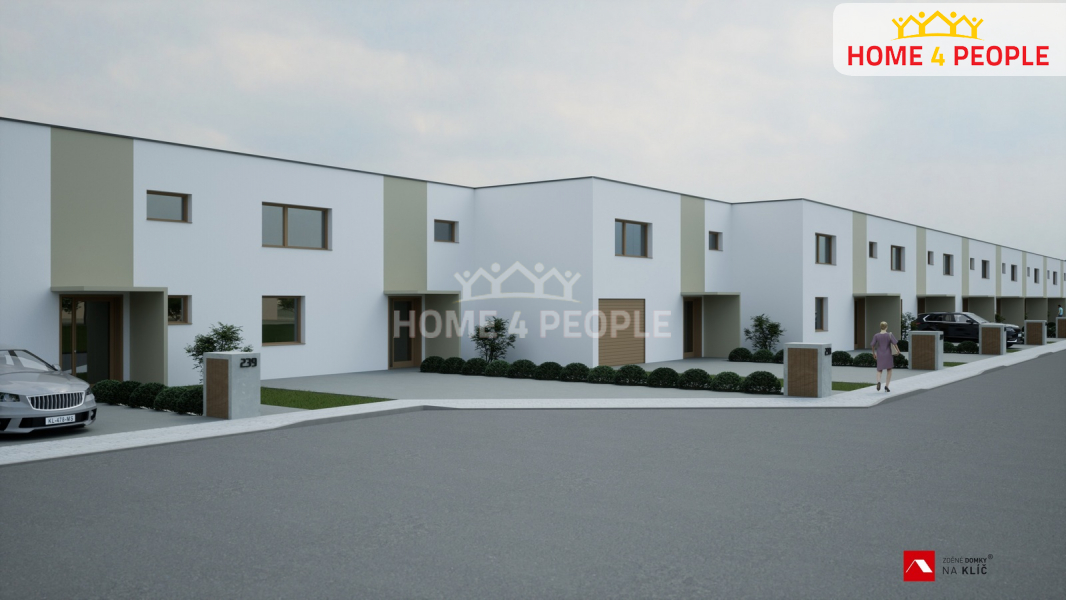 Prodej řadového rodinného domu 4+kk s garáží v Těšově u UB s