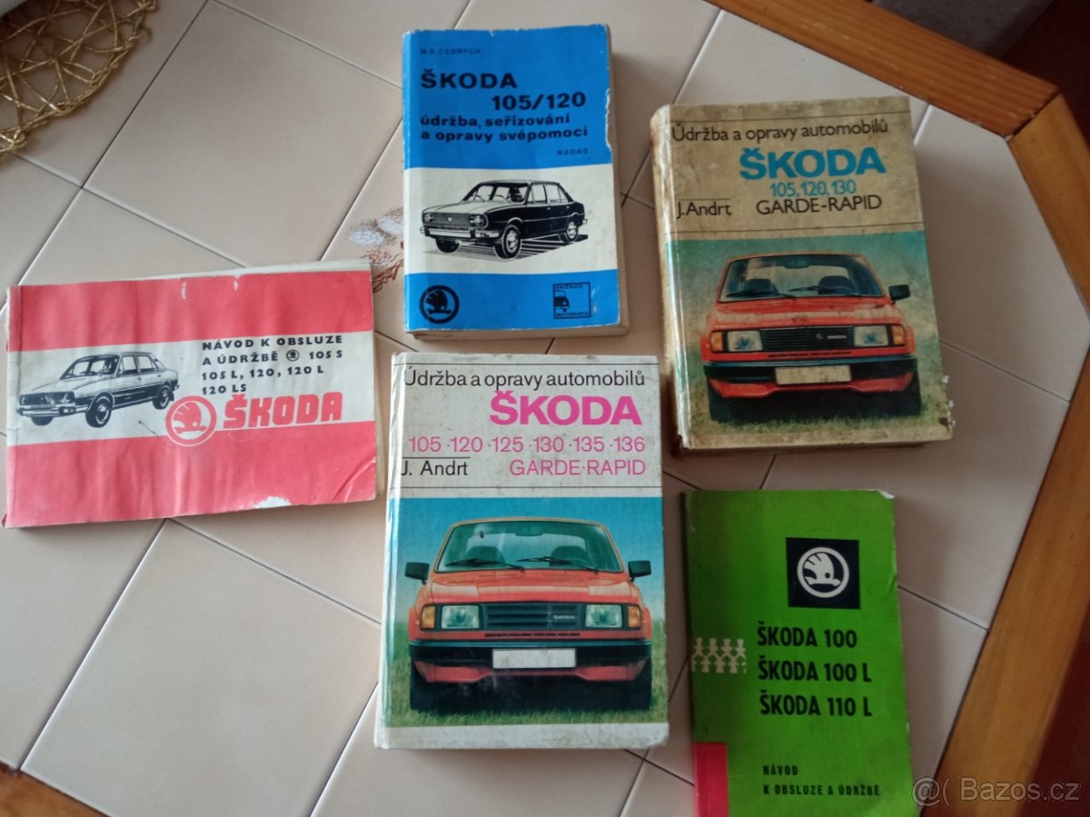 Knihy k vozu škoda,