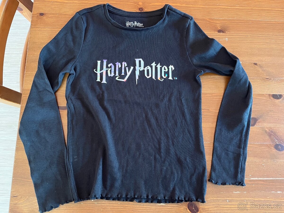 Dívčí černé tričko Harry Potter Reserved, vel. 146
