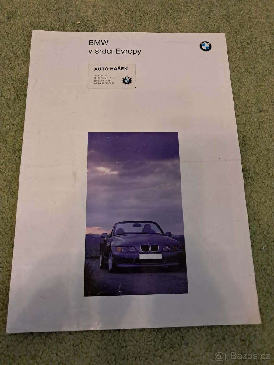 Prospekt BMW - Přehled modelů 1996