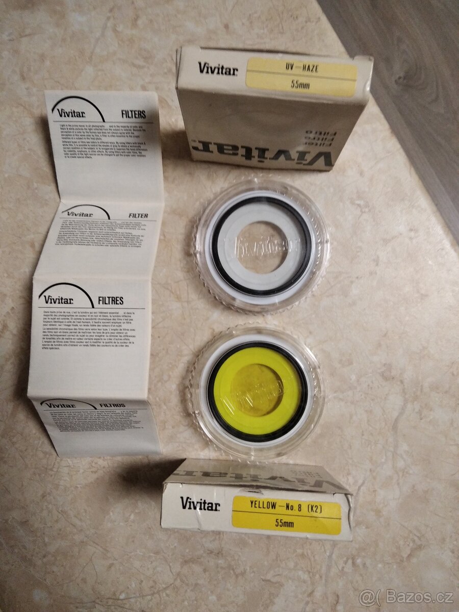 Prodám nové nepoužité filtry + fot'ák canon-