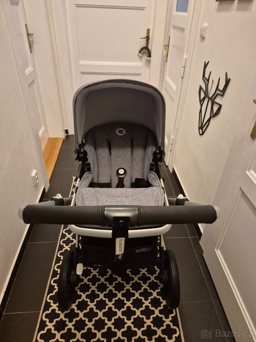 Prodám kočárek Bugaboo Fox Grey Melange dvojkombinace