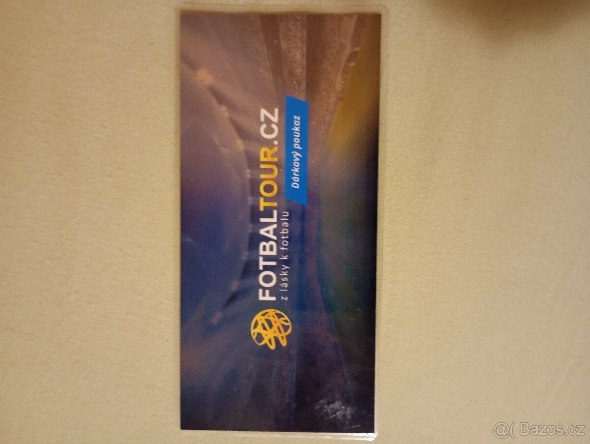 Prodám dárkový poukaz Fotbal tour.