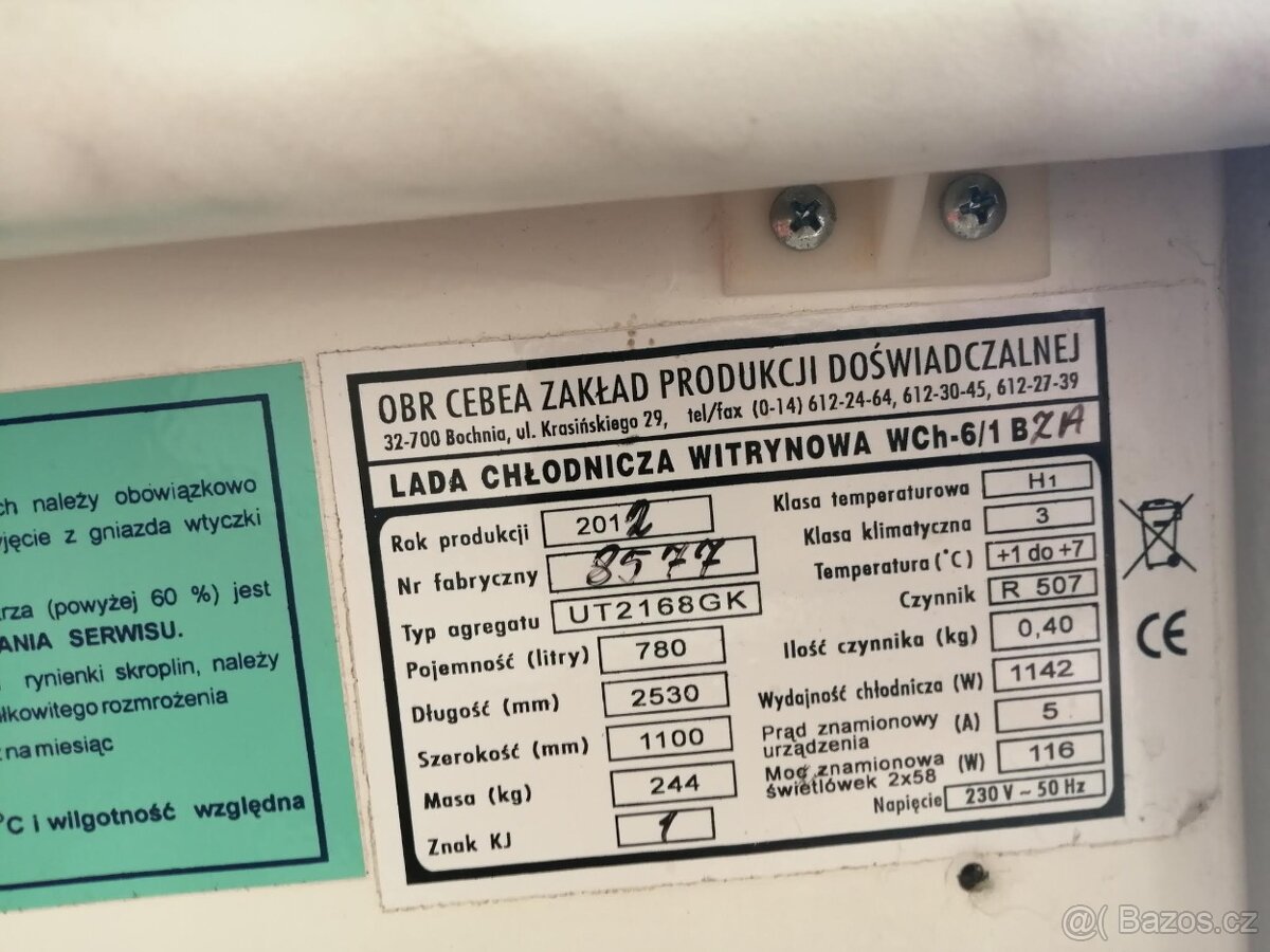 chladící vitrína 2ks