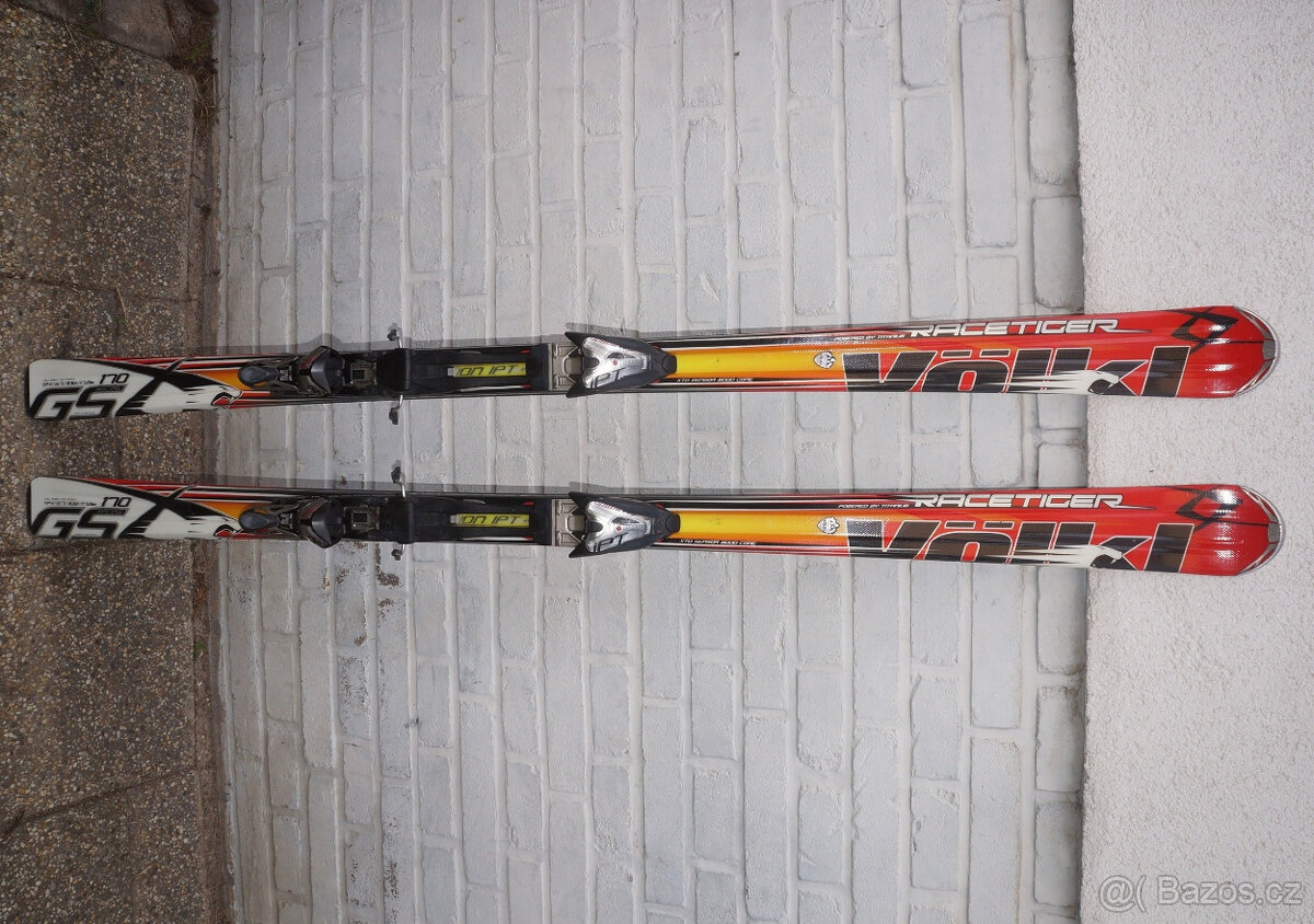 Carvingové lyže 170 cm obřačky Volkl, málo jeté.
