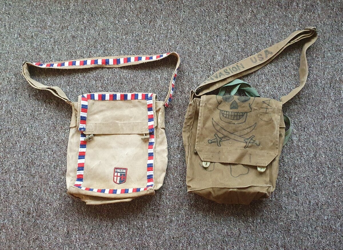 Staré retro trampské brašny