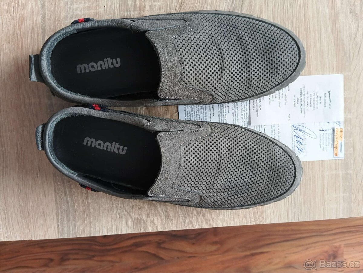 Pánské kožené polobotky