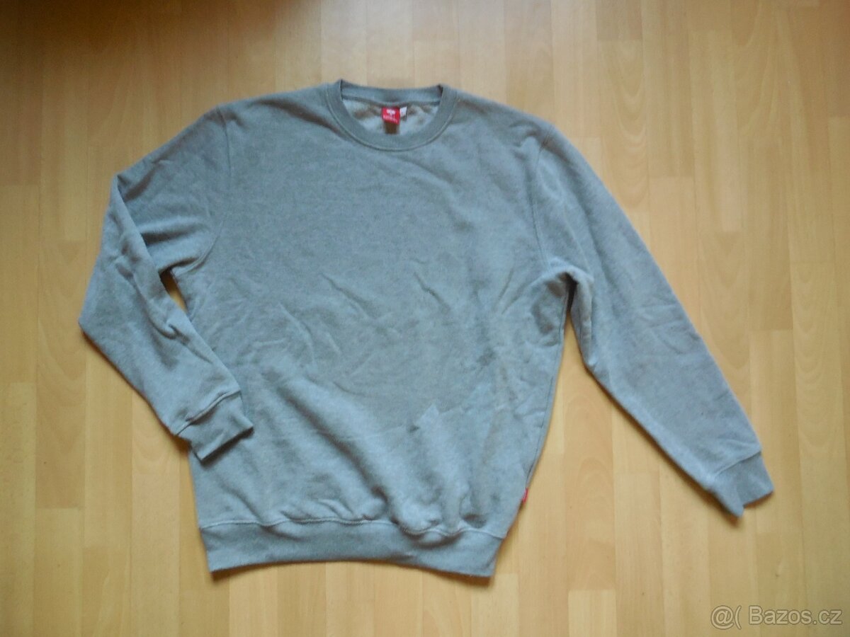 pánská Engelbert Straus šedá mikina ke krku L/52-54