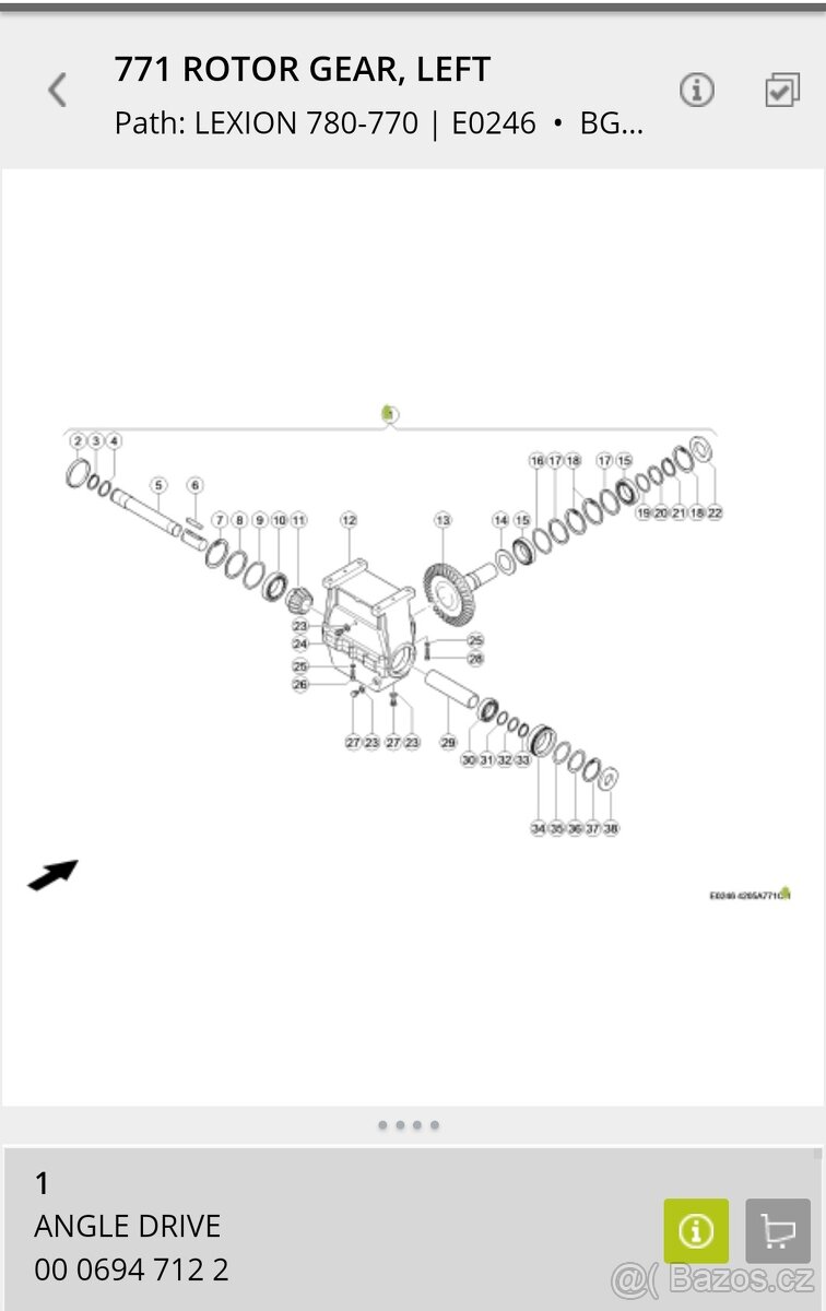 Claas rotorove prevodovky