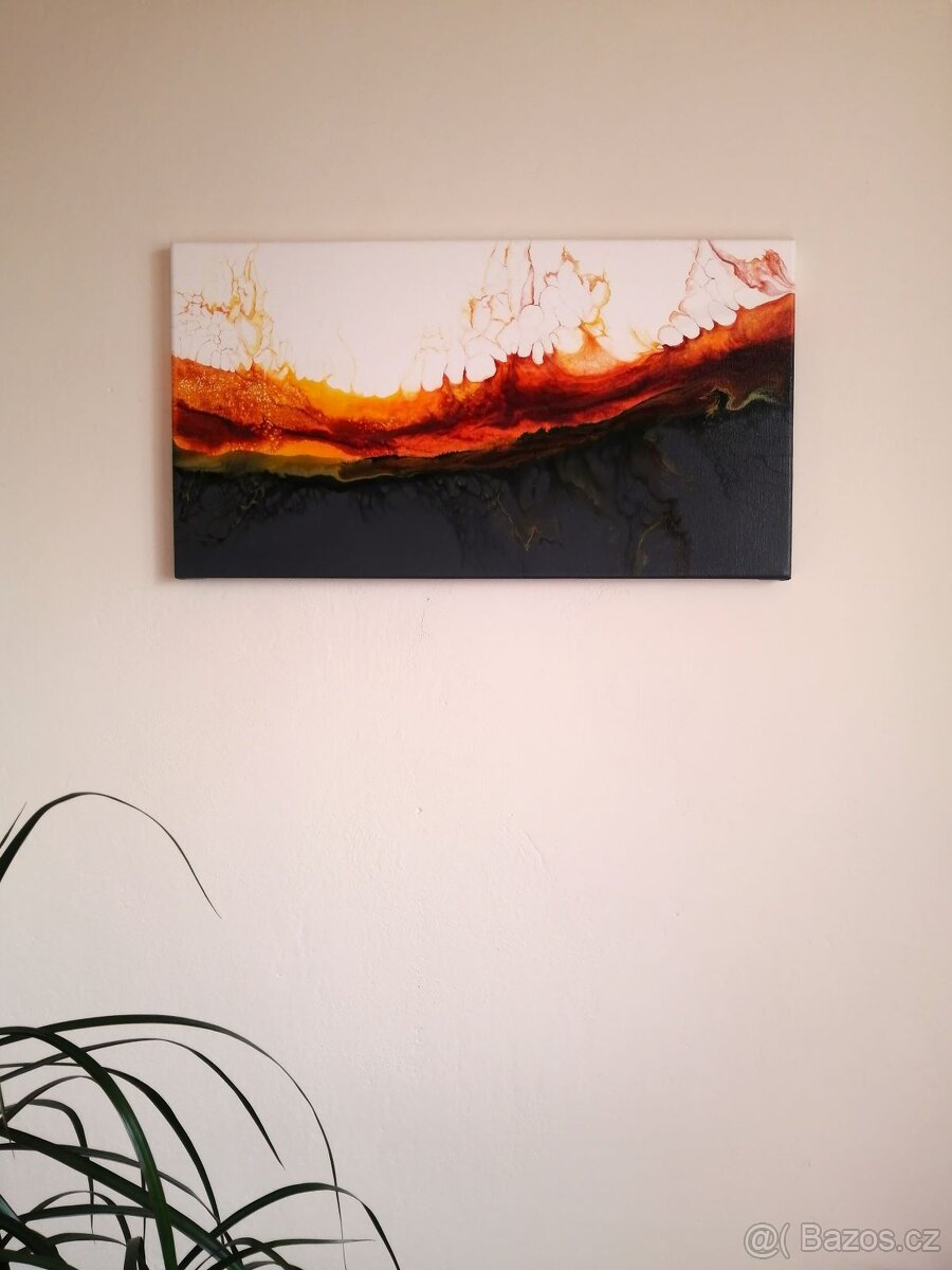 Obraz Vlastní tvorba Malba akryl na plátně 65x35 cm