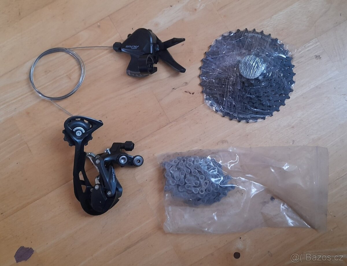 Prodám Shimano Altus - kompletní řazení z el-kola Trek