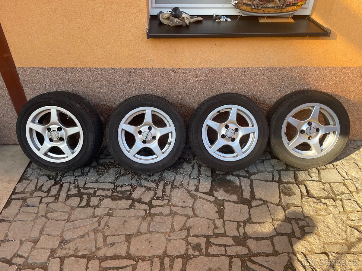 ALU kola s letními pneu 185/55, R14
