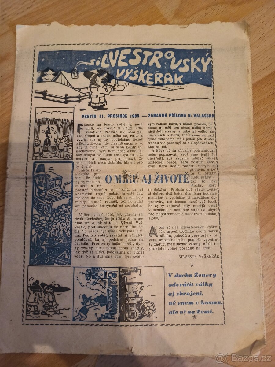 Hodně staré noviny