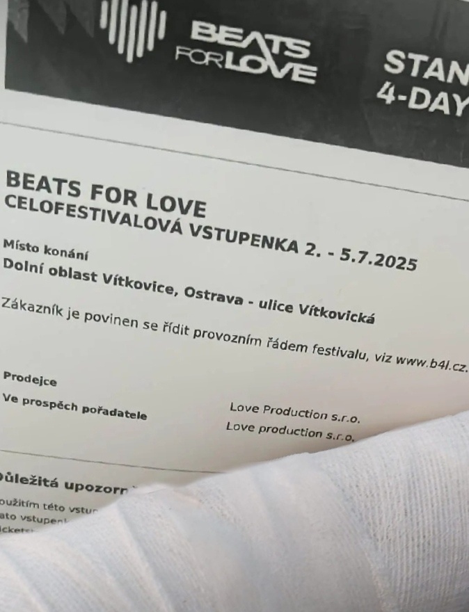 Celofestivavá a jednodenní vstupenka na B4L