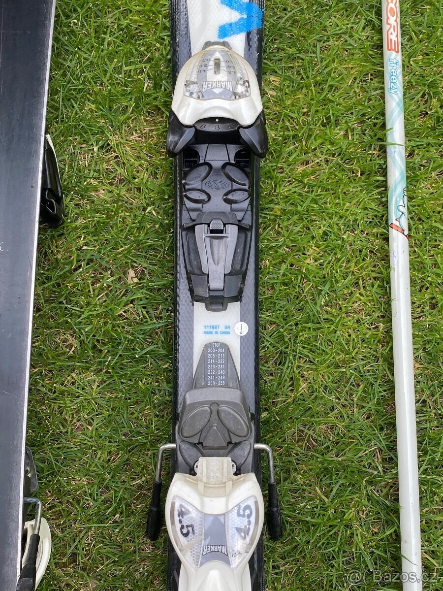 Dětské lyže Volkl, velice dobrý stav, délka 90 cm
