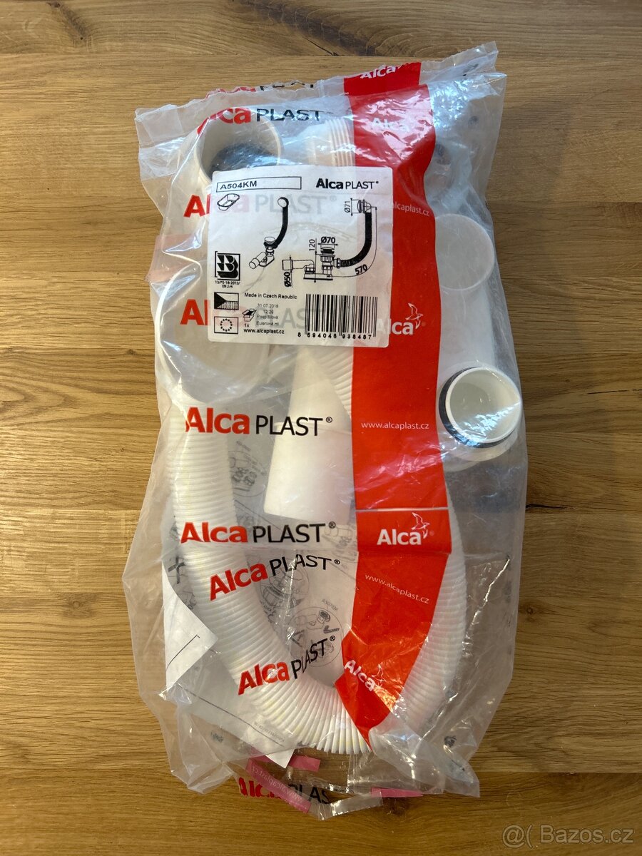 Alcadrain Sifon vanový click/clack 100 cm kov A504KM-100