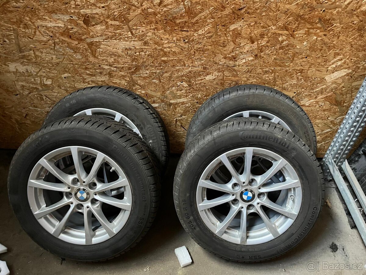 BMW 3 F30 F31 4 F33 ALU disky + zimní pneu 205/60 16