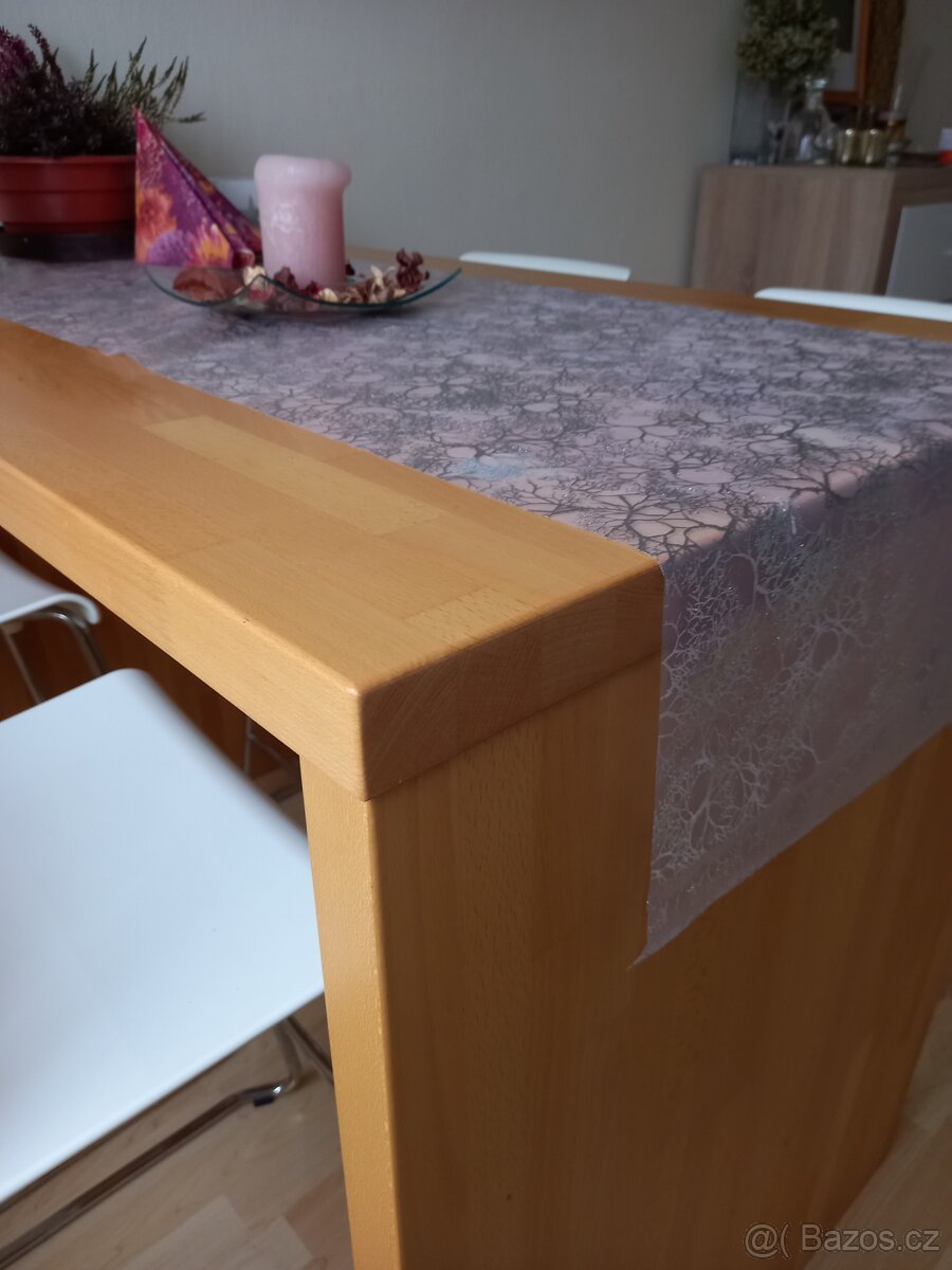 jídelní stůl  a židle - masiv, barový