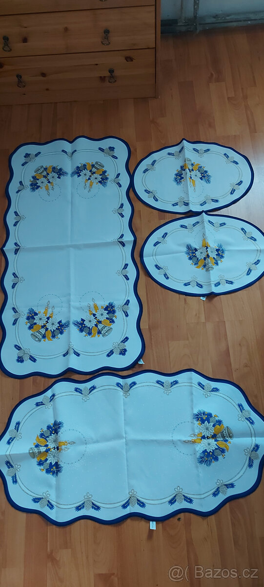 vánoční dečky modré