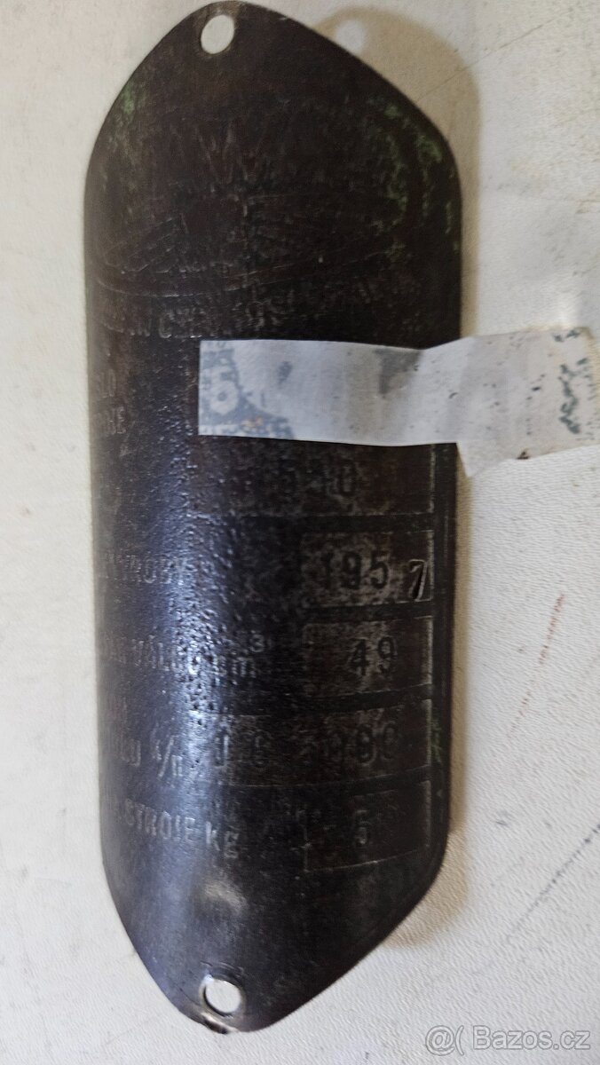 Jawa 550 Původní originalni štitek