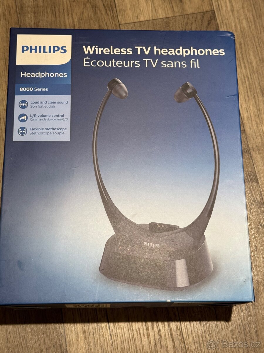 Philips TAE8005 černá bezdrátová sluchátka - NOVÁ PC 4900.-
