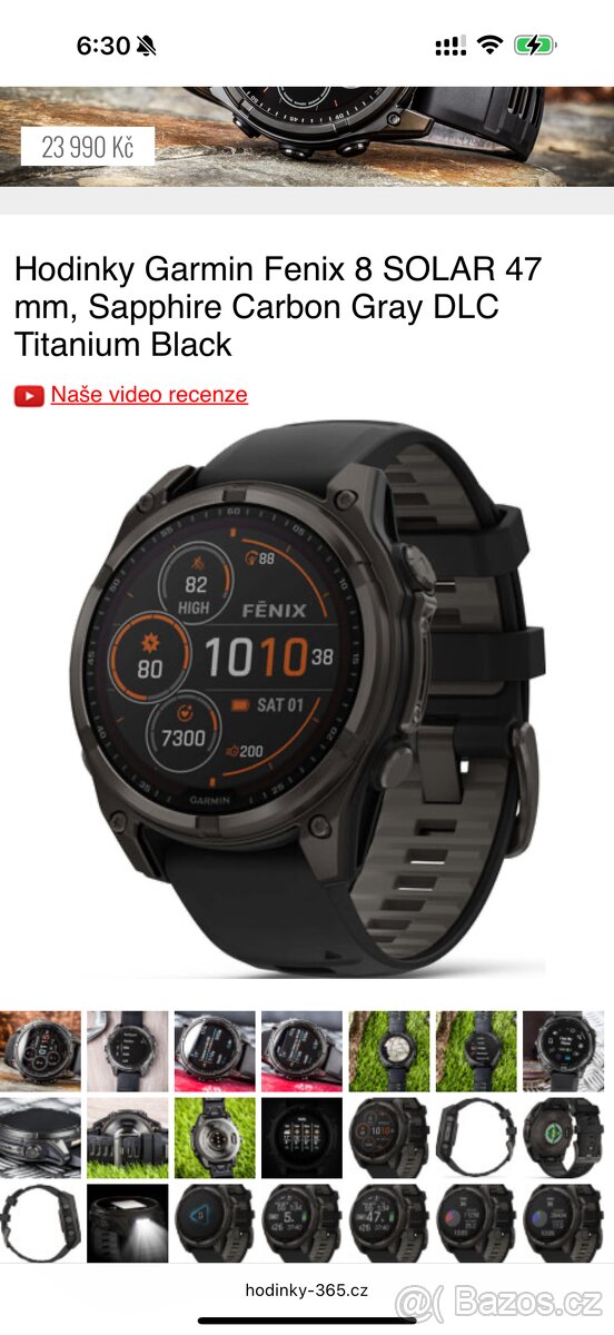 Prodám Garmin 8 47mm solar sapphire