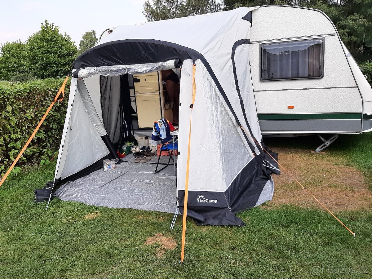 Prodám obytný přívěs CHATEAU CALISTA 430 +NOVÝ NAFUKOVACÍ ST