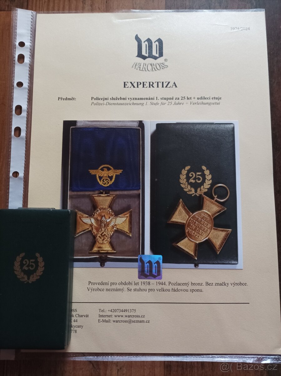 Policejní služební vyznamenání za 25 let