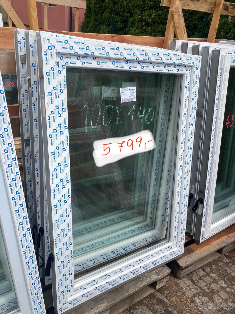 Prodám plastové okno 100x140 jednokřídlé