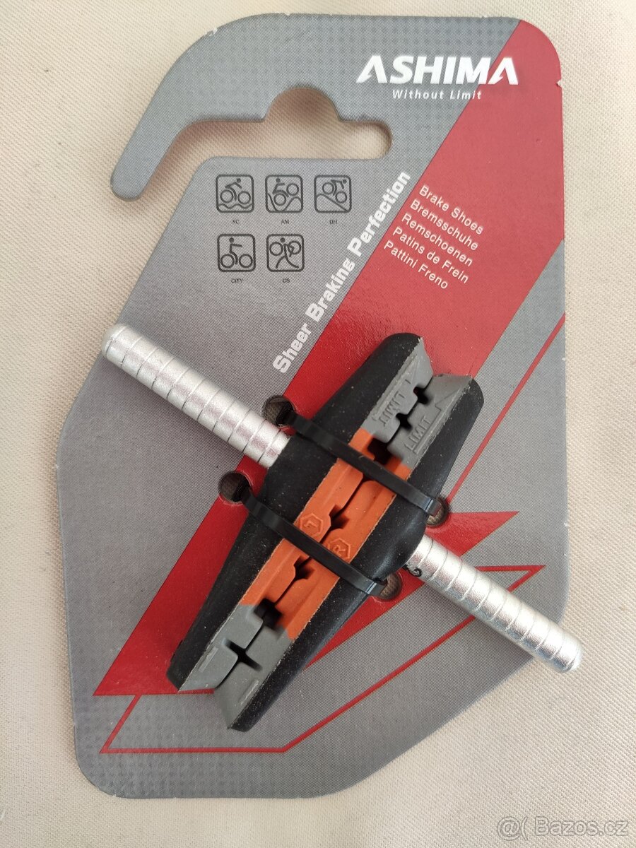 Brzdové špalky Ashima AP - 65 cantilever, 1 pár 50,-Kč