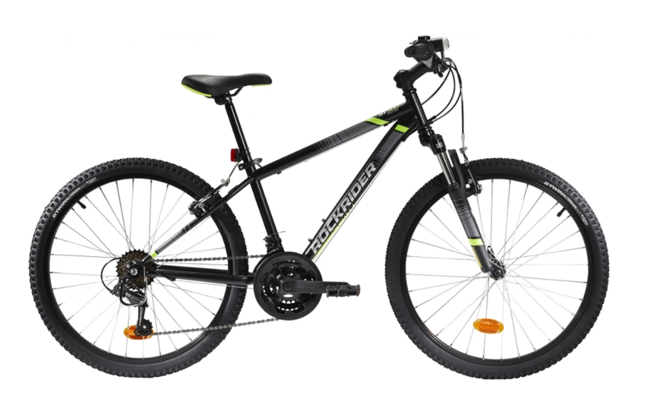 BTWIN ST500 Dětské horské kolo 24" 9–12 let černé