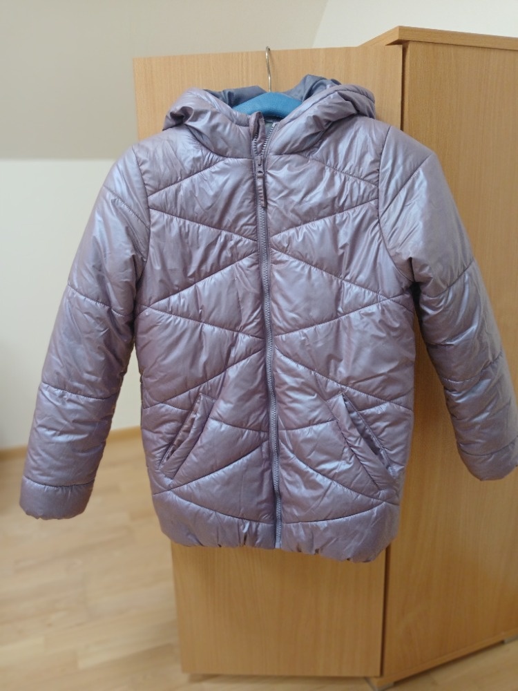 Dětská zimní bunda s kapucí vel. 152