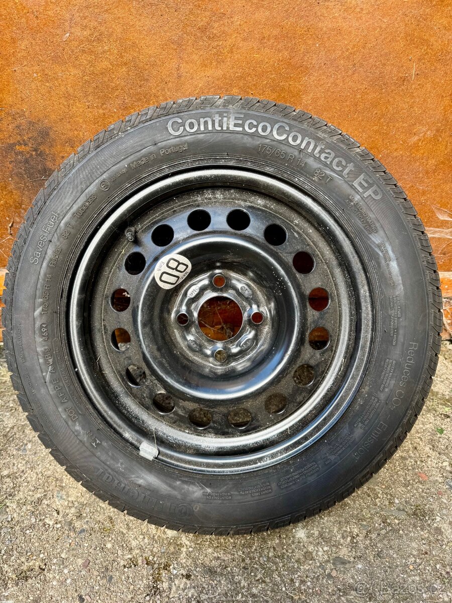 Nové rezervní kolo 4x100, 175/65 R14