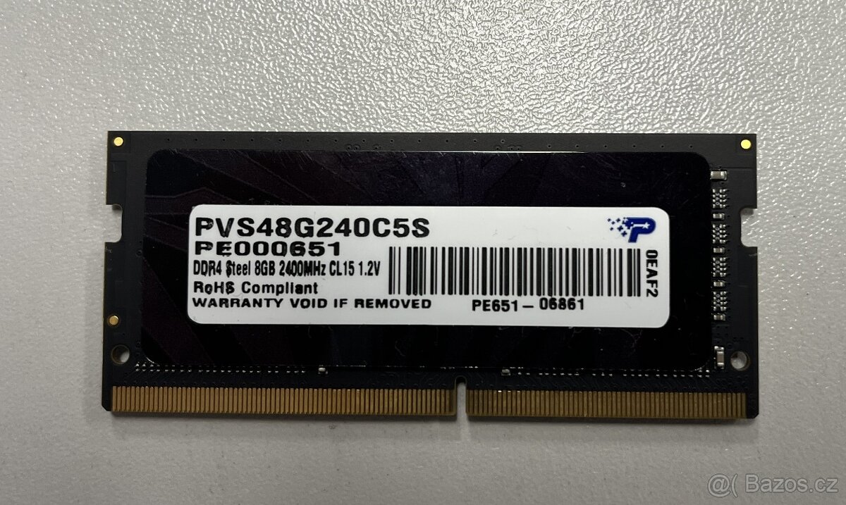PATRIOT Viper Steel 8GB DDR4 2400MHz SO-DIMM, CL15 1,2V