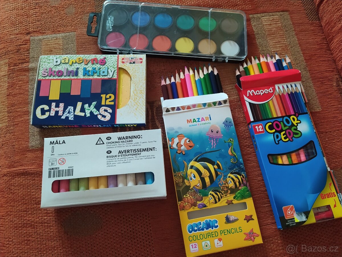 Výtvarné školní potřeby