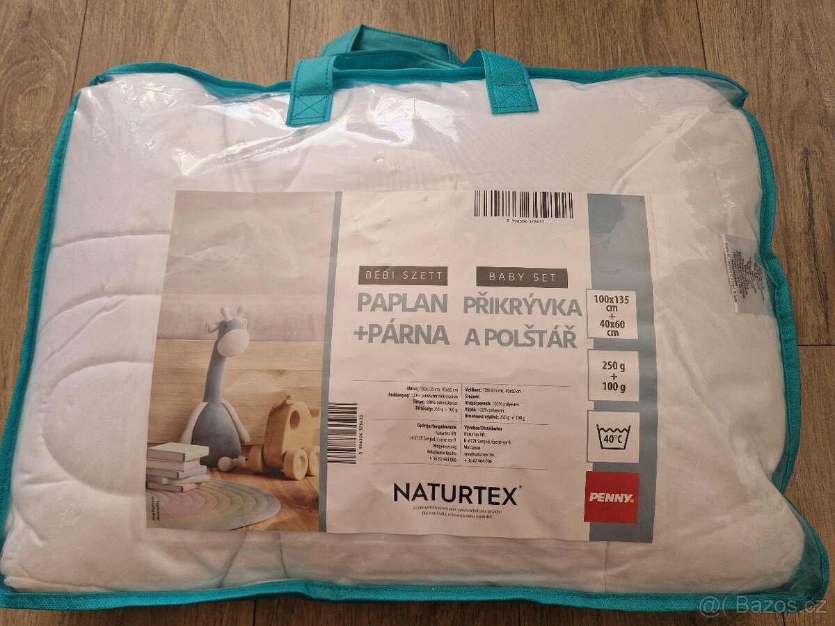 Nová dětská sada - polštář a přikrývka Naturtex
