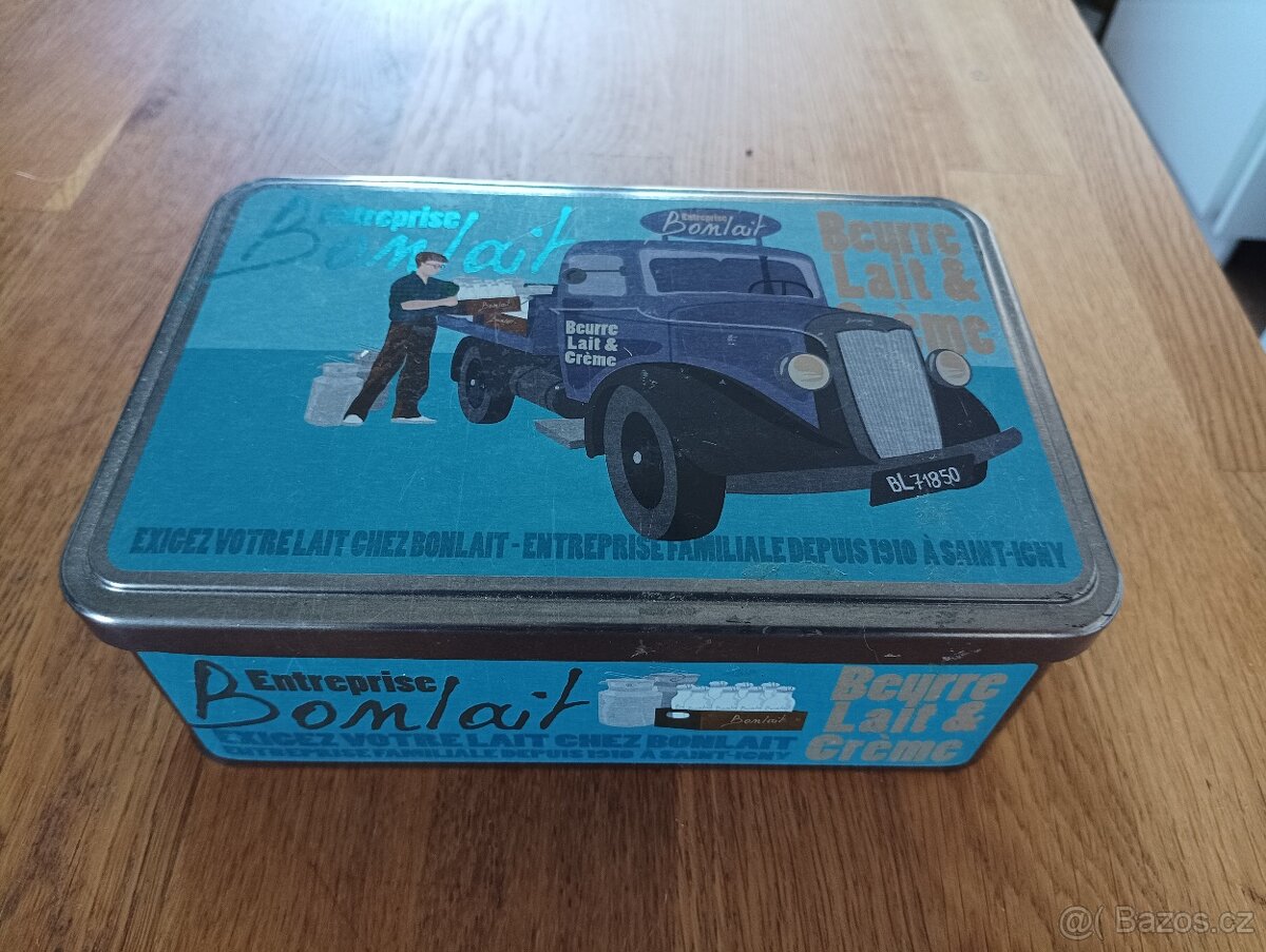 PLECHOVÁ KRABIČKA MASSILLY BONLAIT FRANCIE