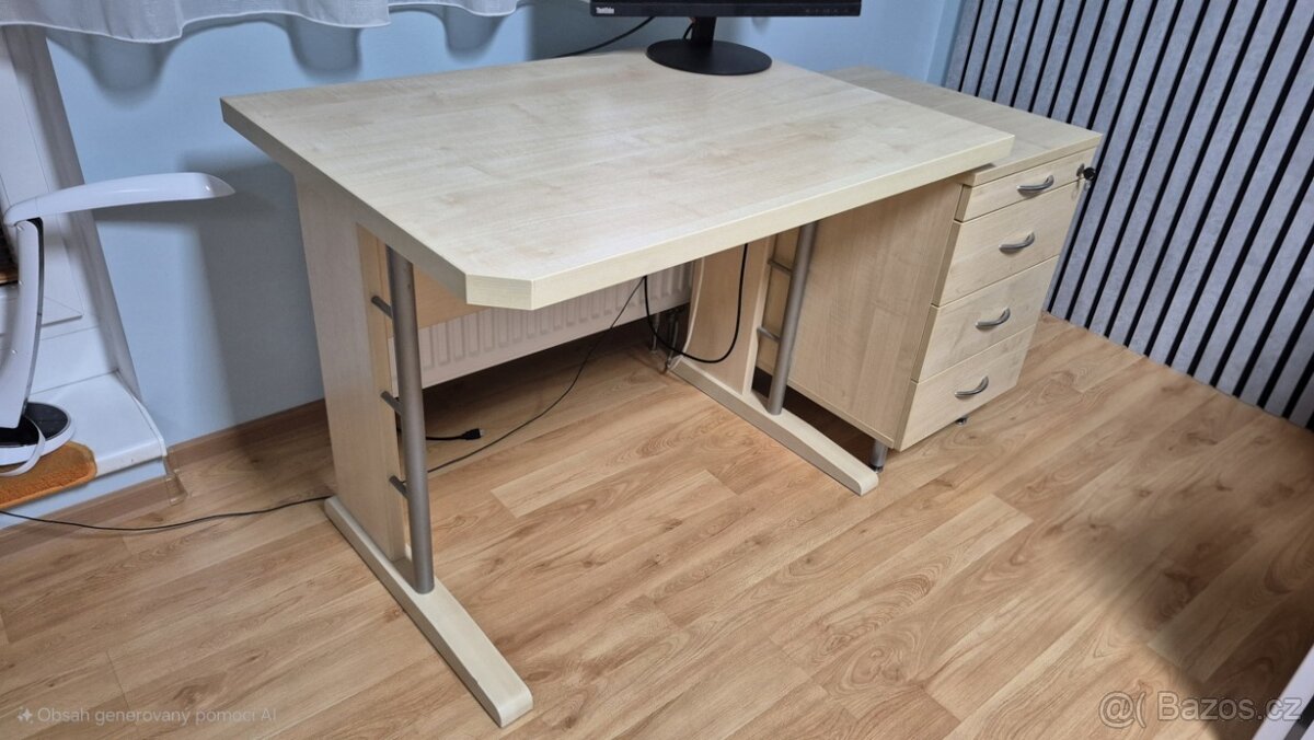 psací stůl + kontejner