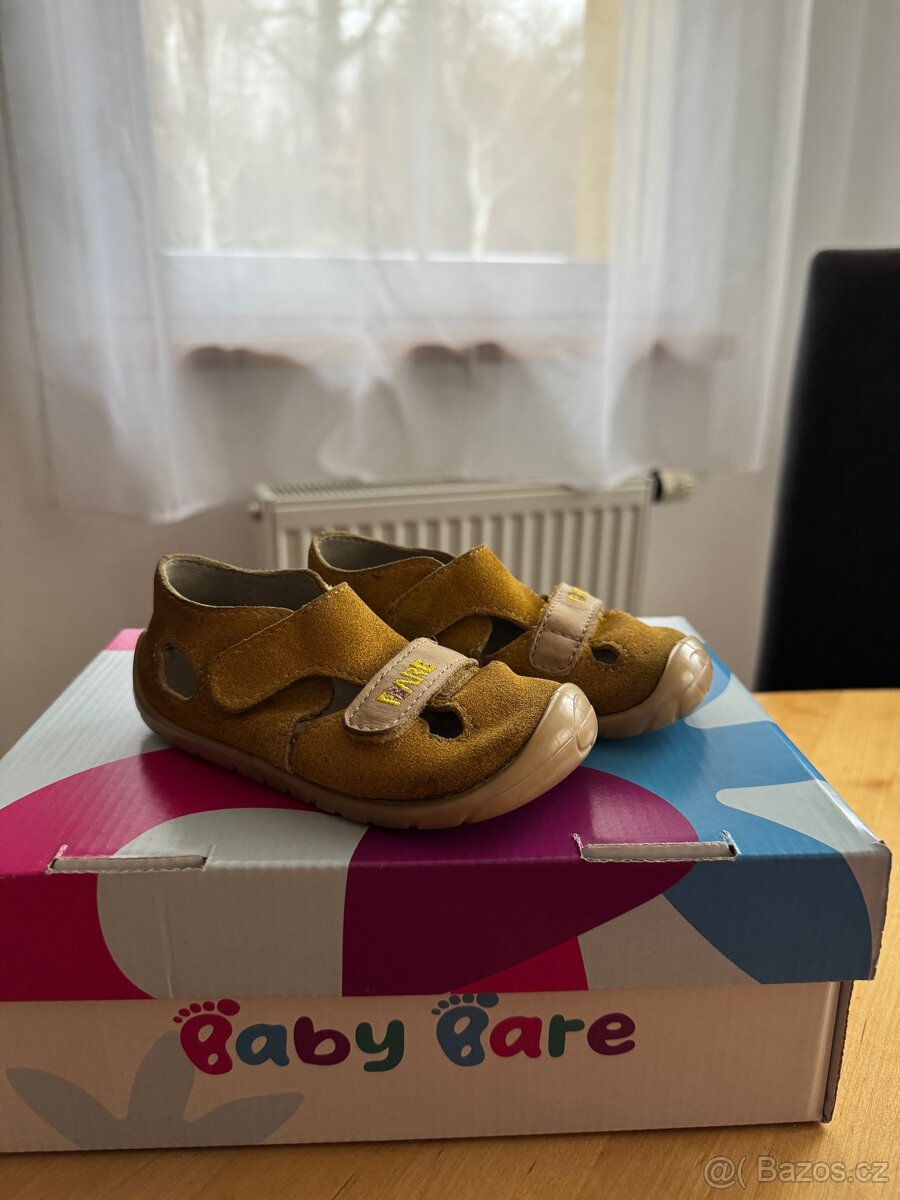 Barefoot kožené sandálky Fare