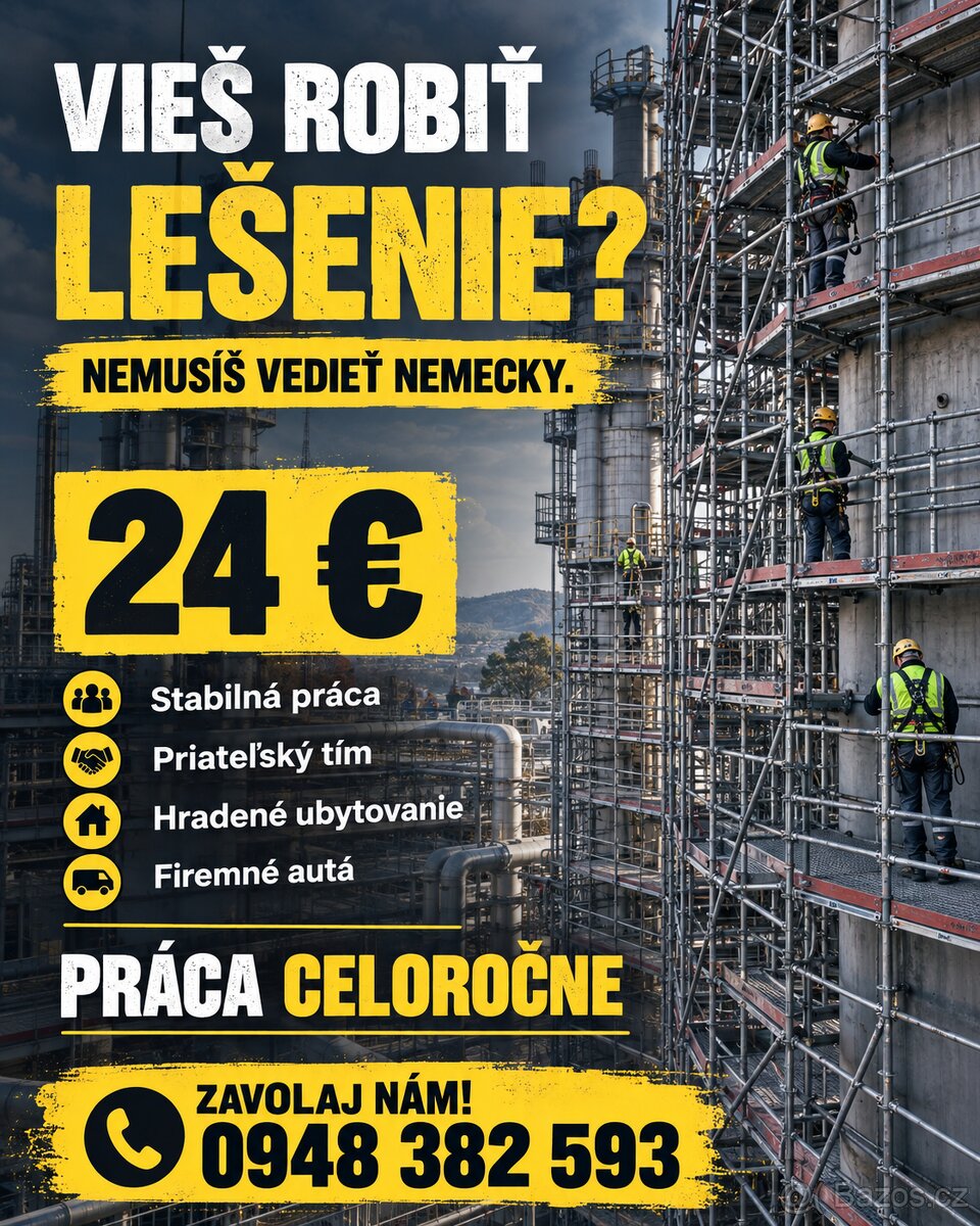 HLEDÁME LEŠENÁŘE – PRÁCE PO CELÝ ROK